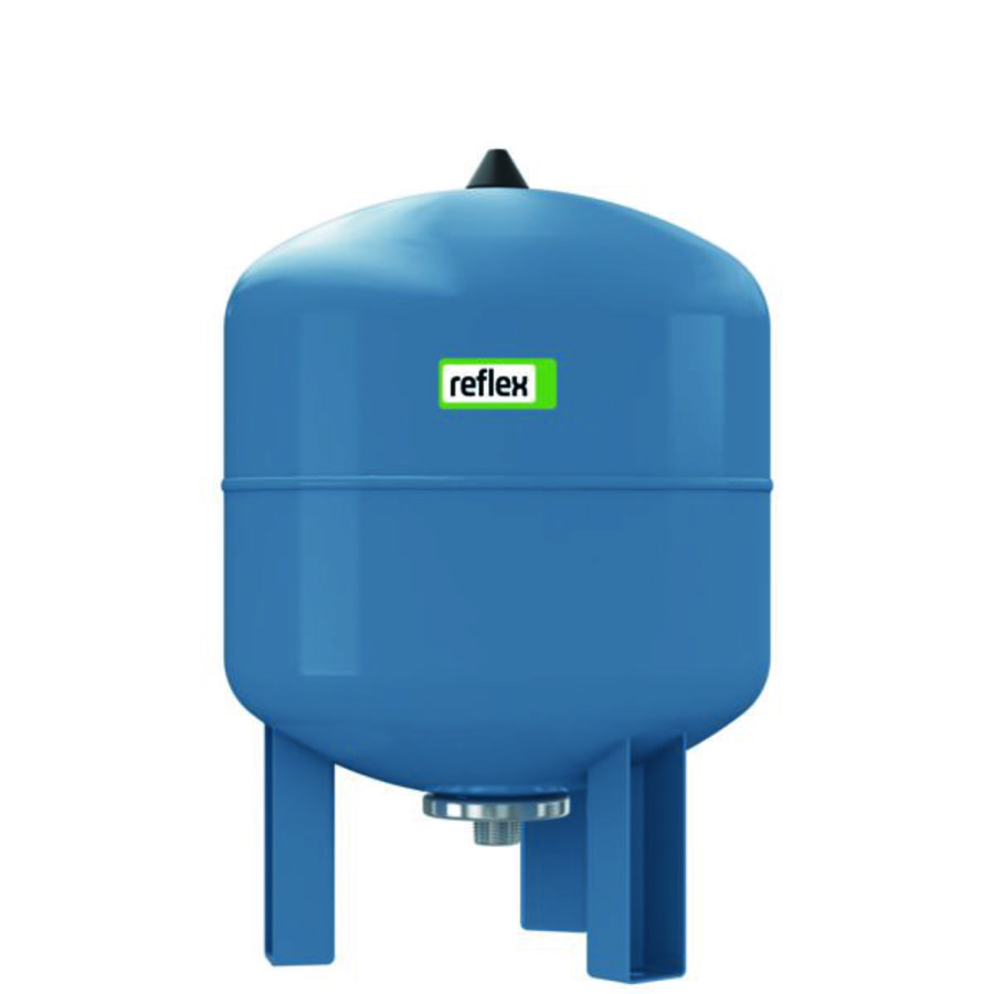 Membraamexpansievat Refix DE 33/354 voet vert. 10bar blauw