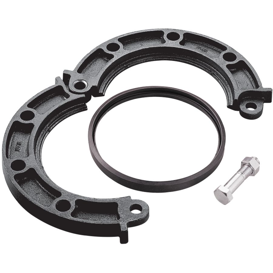 Adapter v. flensaansl. Shurjoint 7041 PN16 FFL 114,3mm zwart