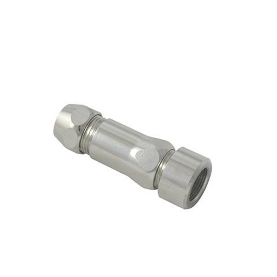 Knelfitting 10mm met terugslagklep