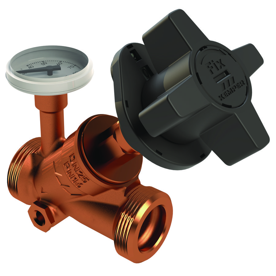 Handmatige inregelafsluiter aftapstop MULTI-FIX-PLUS bt DN20