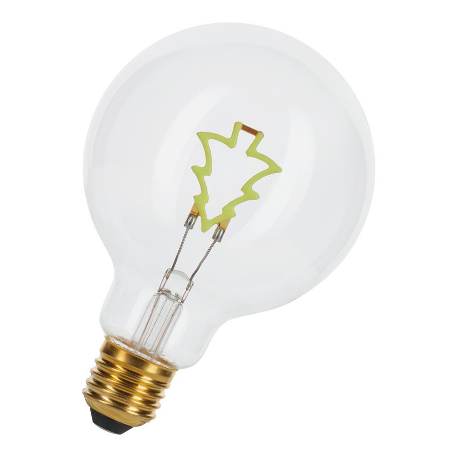 LED-lamp Silhouette G95 E27 BU DIM 2W 170lm helder groen