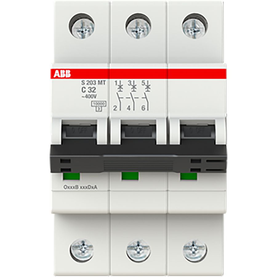 Installatieautomaat S200MT 3P C-karakteristiek 32A 10kA TraC-karakteristiek tie