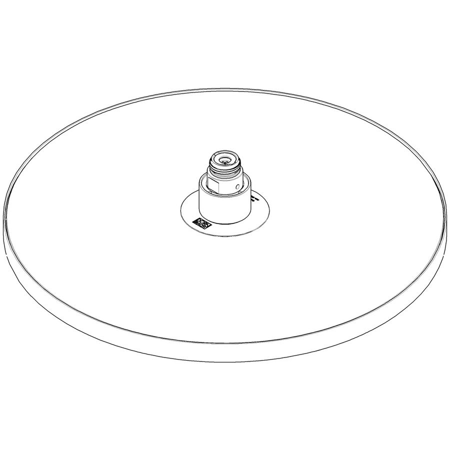 Regendch rond 300mm cham gebrsld (22kt Goud) 04120509100-46