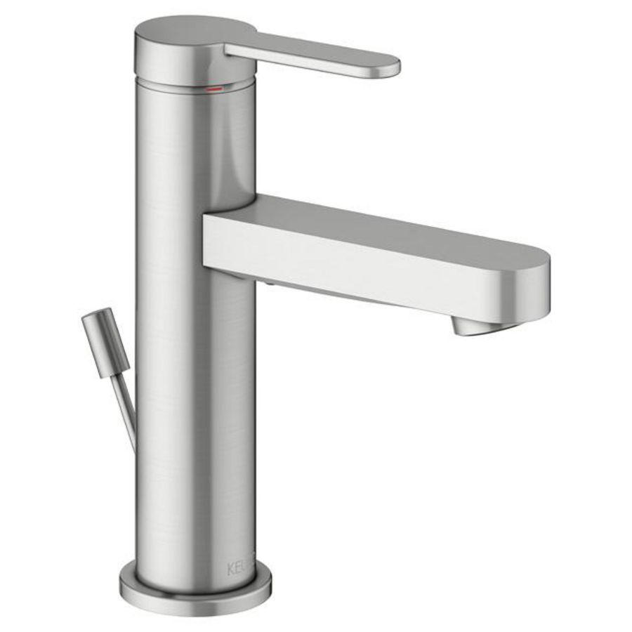 1-hendel wastafelmengkraan 100 trekst/afvoergarn/IXMO Flat/rond