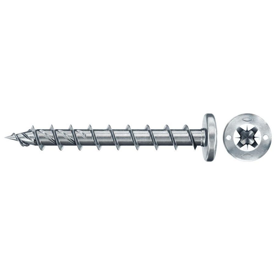 Spaanplaatschroef PowerFast 6x40mm PZ bolkop VD verzinkt VVE=100