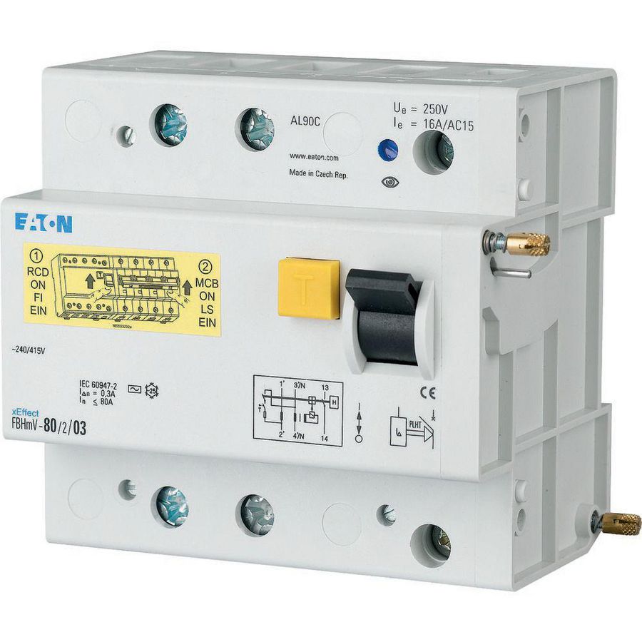 Foutstroommodule voor AZ 125A 2-polig 30mA type A
