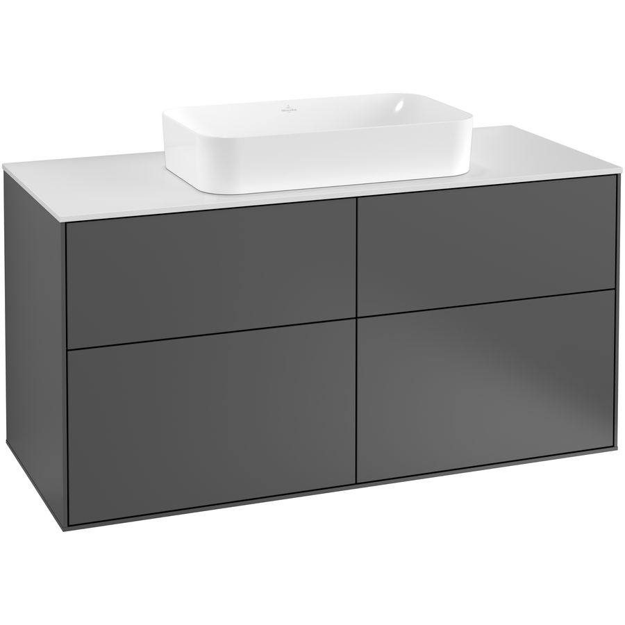 Wastafelonderkast Finion 1200x603x501mm Antr. Matt Lacquer F26100GK
