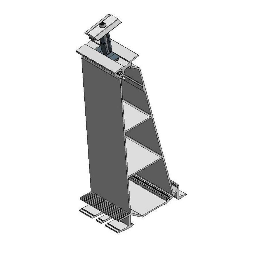 Achtervoet aluminium P10 midden ValkPro+