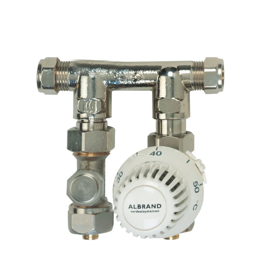 Badkamerverdeler BKA verticaal vernikkeld