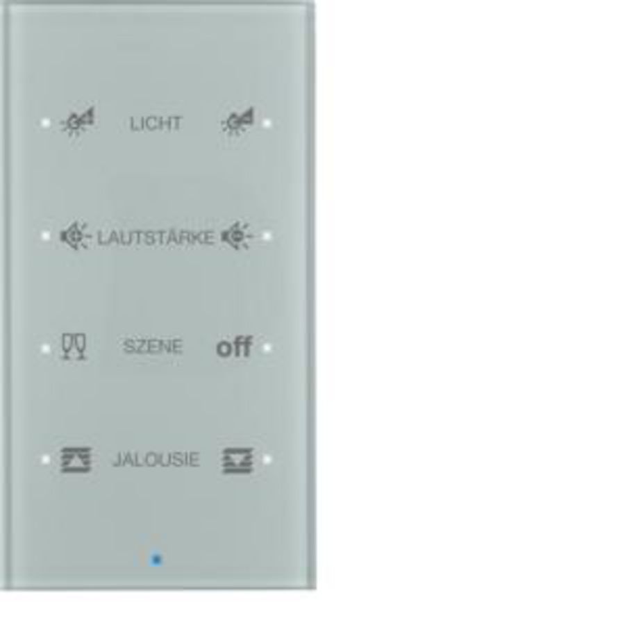 Tastsensor KNX-touch geconfig. 4-v berker TS Sensor glas alu