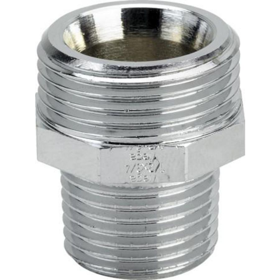 Overgangsnippel 3/8x1/2 brons/verchroomd 3246-448219 VVE=5