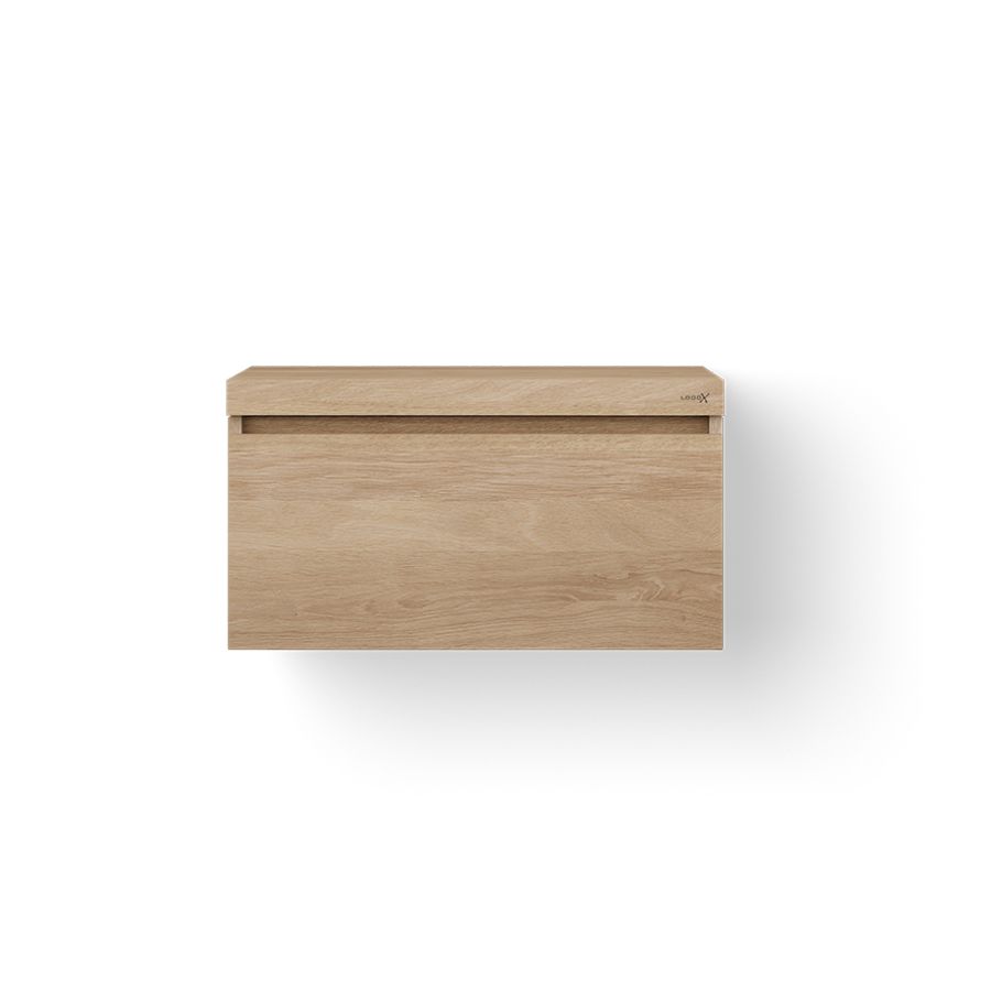 Badmeubel WOODEN BASIC DRAWER 700mm 1x la eiken old grey