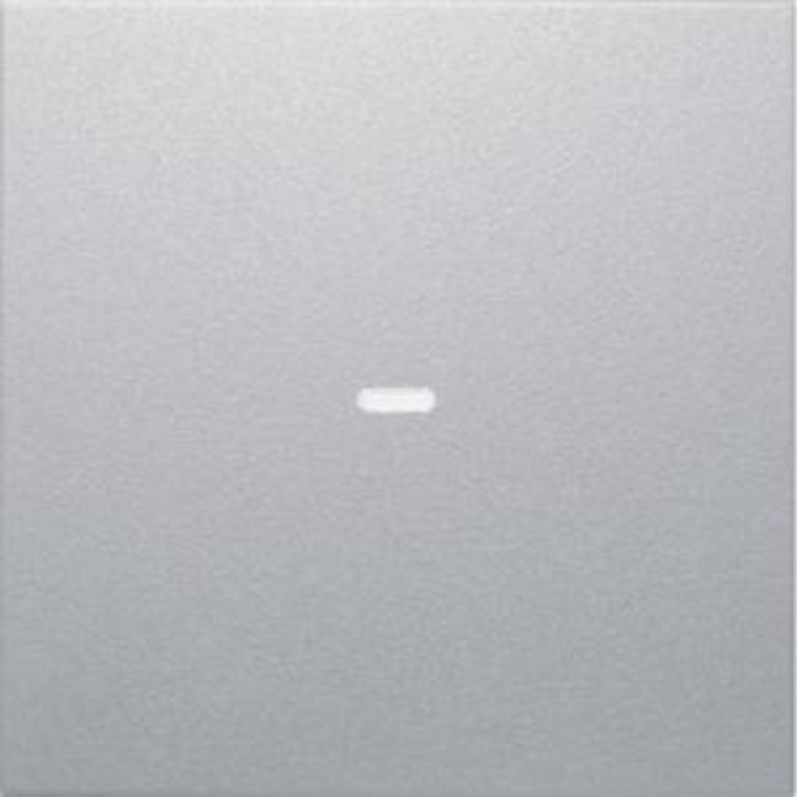 Drukknopmodule afdekking 1-v voor berker S/B aluminium