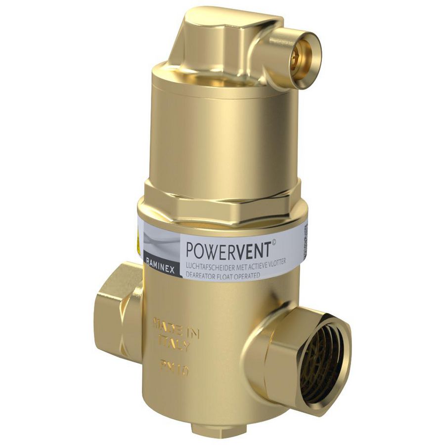 Luchtafscheider POWERVENT-INLINE DN25 1"bi.dr. max 10bar VVE=6