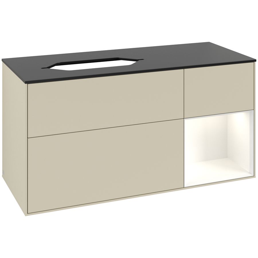 Wastafelonderkast Finion 1200x603x501mm S.Grey Matt Lacquer F692GFHJ