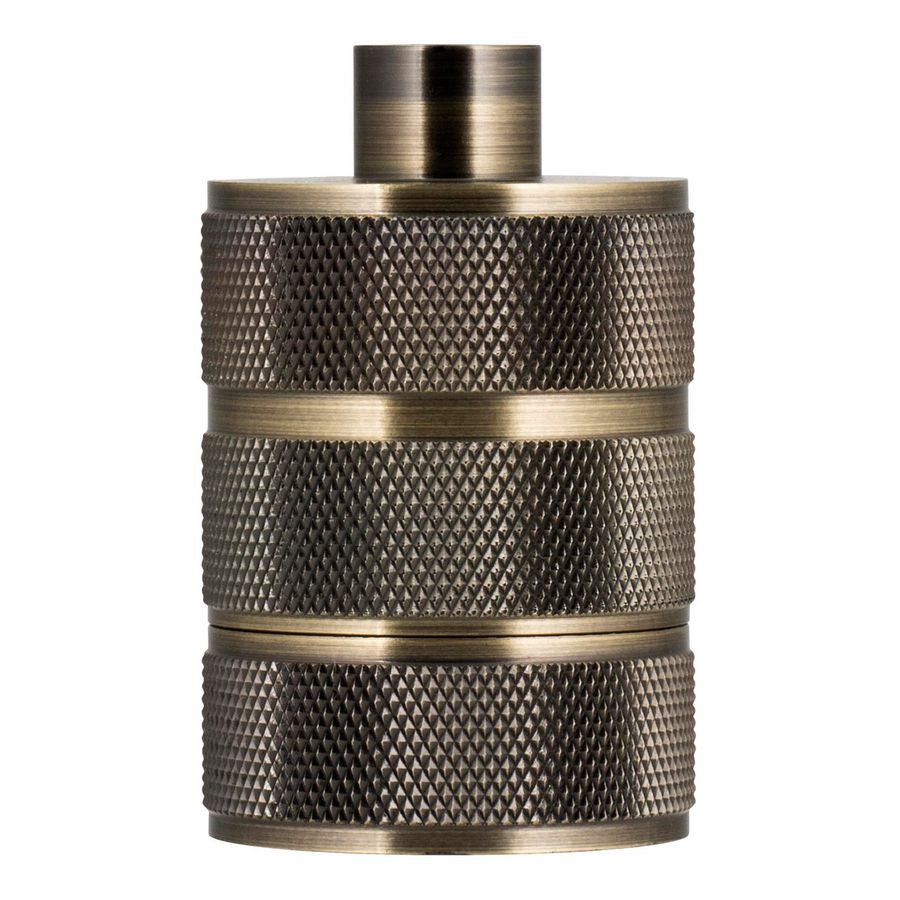 Lamphouder Alu Grid E27 brons antiek