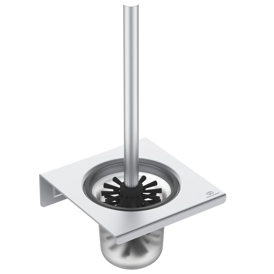 Closetborstelgarnituur Alu+ wandmontage Silver