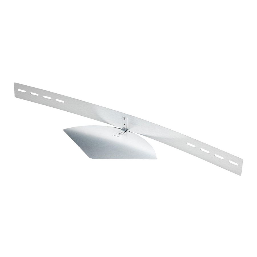 Hoekstuk verstelbaar gezet 120x60mm verkeerswit RAL9016
