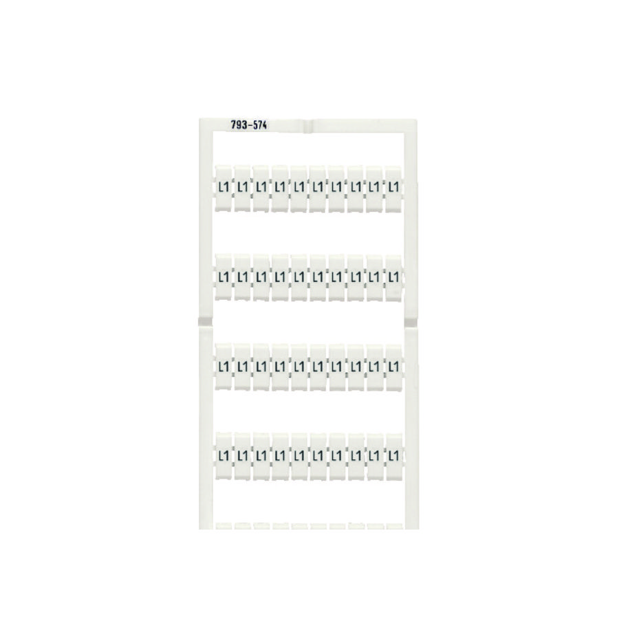 WMB-markeringskaart als kaart bedrukt wit 793-5574 VVE=5