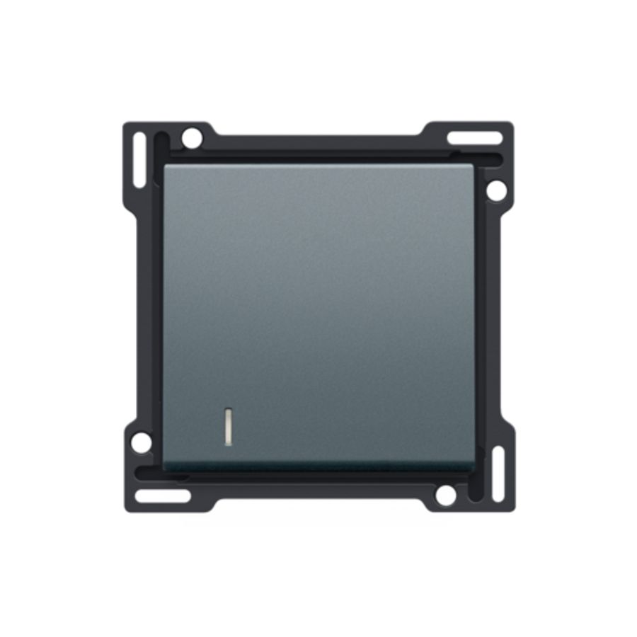 Afwerkingsset lens enkelvoudige schakelaar/knop blue grey