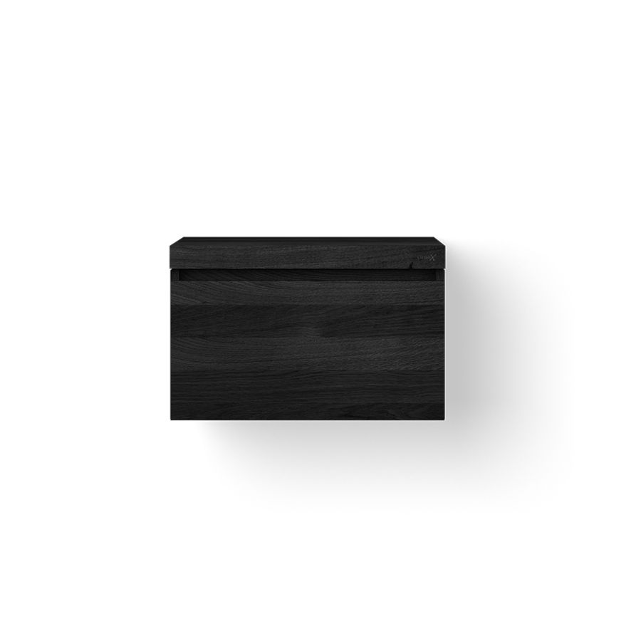 Badmeubel WOODEN BASIC DRAWER 600mm 1x la eiken zwart