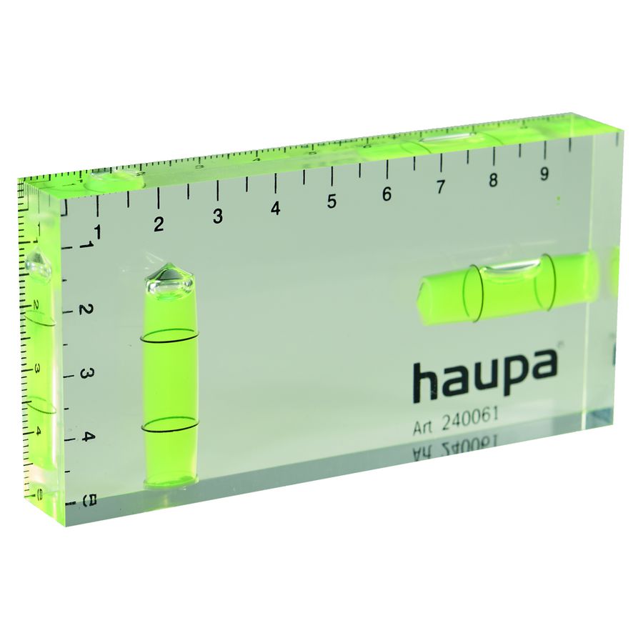 Waterpas HUPmini acryl 100x50mm architectenwaterpas