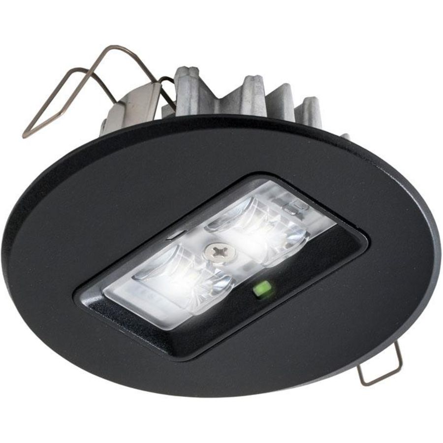 Decentraal 2W rond zwart led armatuur 7TCA305020R0217