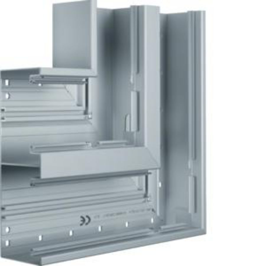 Vlakke hoek aluminium goot BRA 65x210mm dubbel geeloxeerd