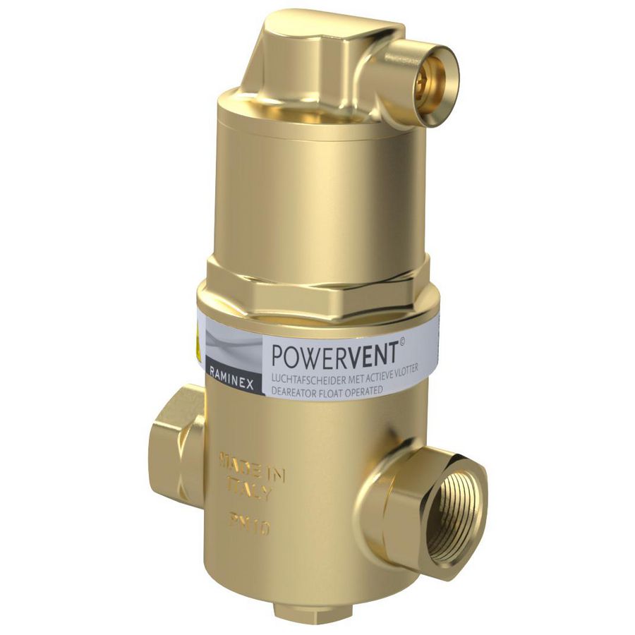 Luchtafscheider POWERVENT-INLINE DN20 3/4"bi.dr. max 10bar VVE=6