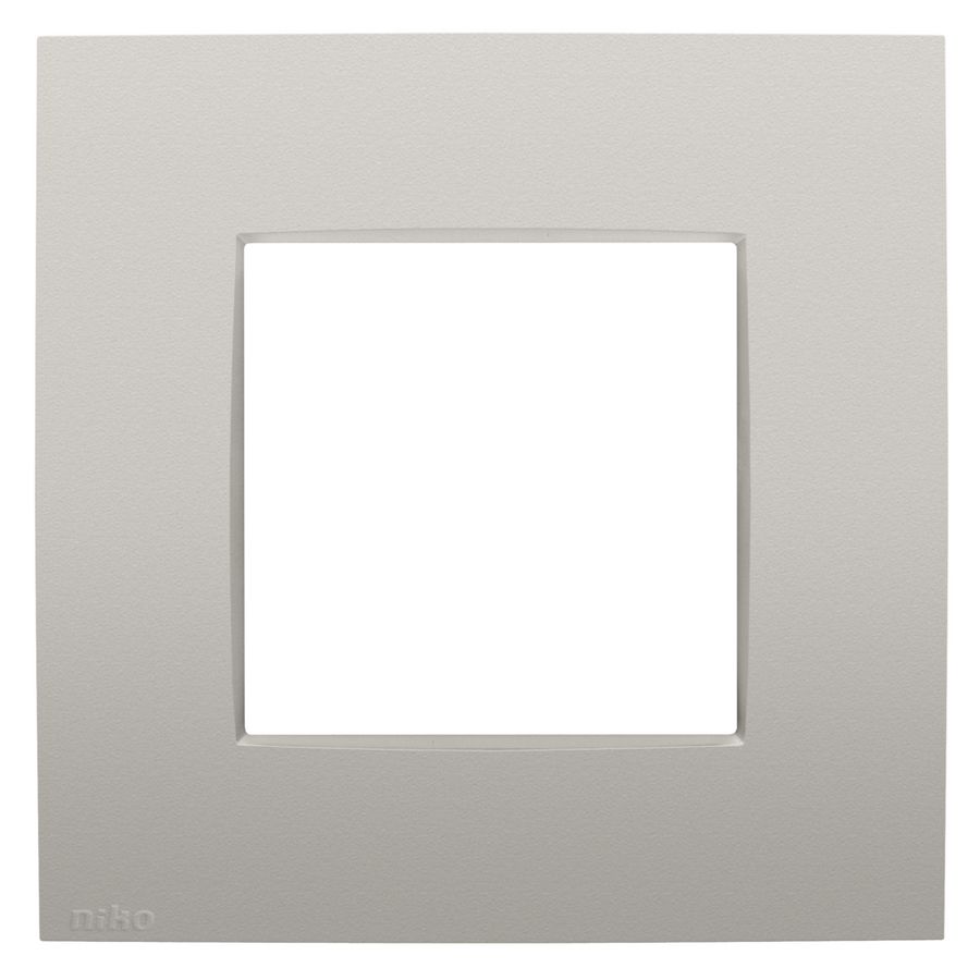 Enkelvoudige afdekplaat Niko Intense light grey