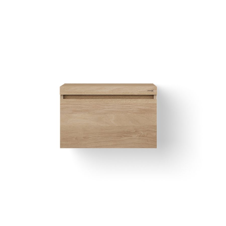 Badmeubel WOODEN BASIC DRAWER 600mm 1x la eiken old grey