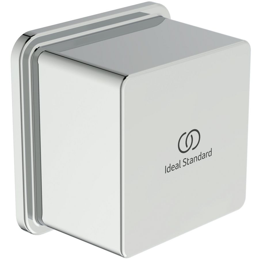 IRAIN WALL ELBOW SQR 1/2"CONN CHR chroom
