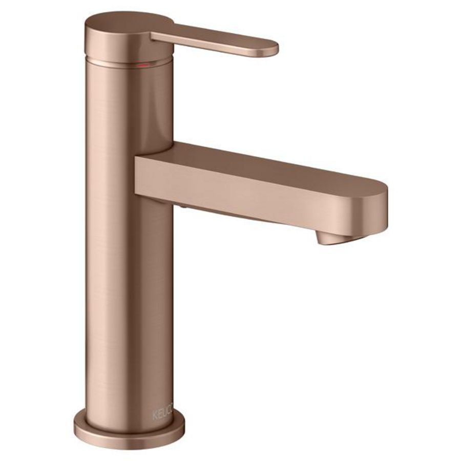 1-hendel wastafelmengkraan 100 voergarn/IXMO Flat/rond rood goud geborsteld