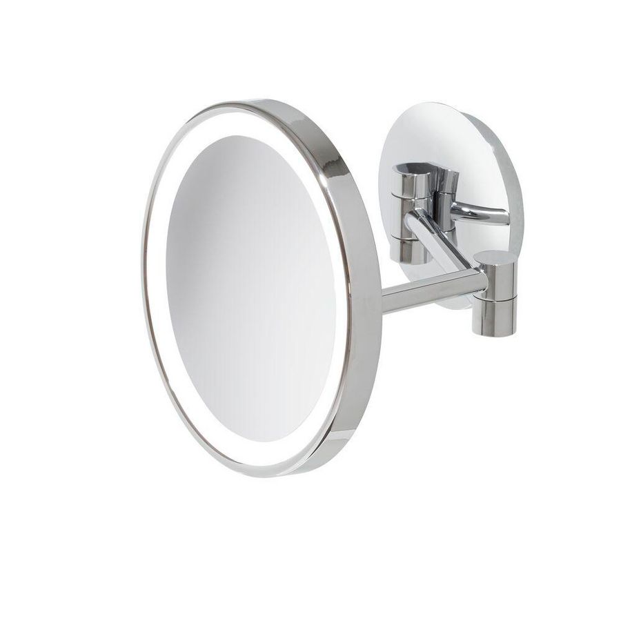 LED Scheerspiegel 2-armig 3x vergrotend ø203mm Chroom MIRROR
