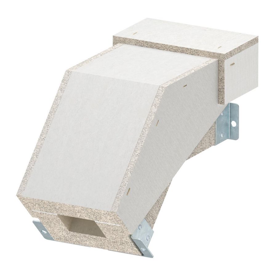 Valbocht voor BSKH09-K0506 50x60 glasvezel grijs