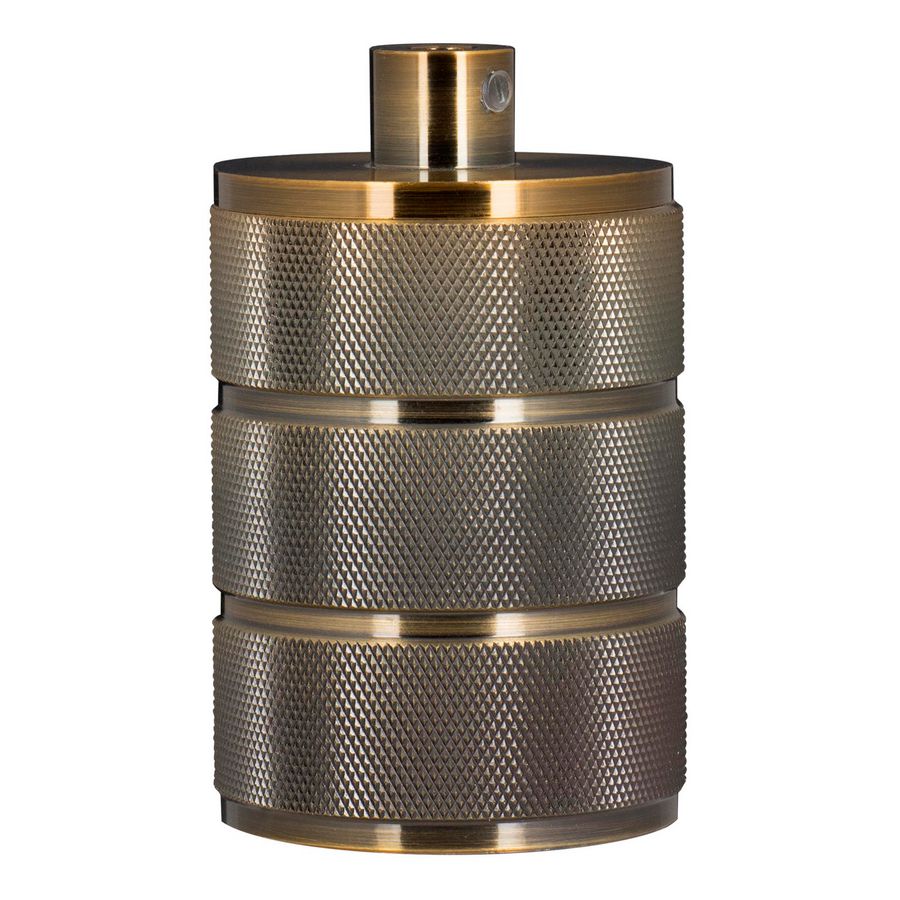 Lamphouder Alu Grid E40 brons antiek