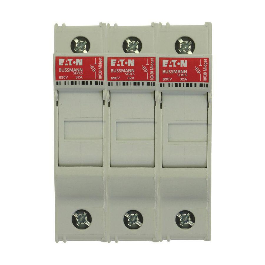 Zekeringhouder laagspan.32 A AC 690V 10x38mm 3P UL IEC VVE=4