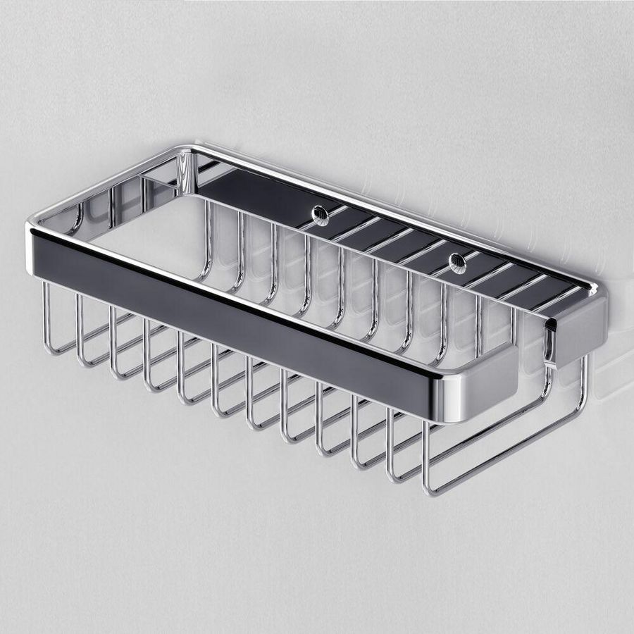 Fleshouder / douchemand chroom 190x90mm BASKET