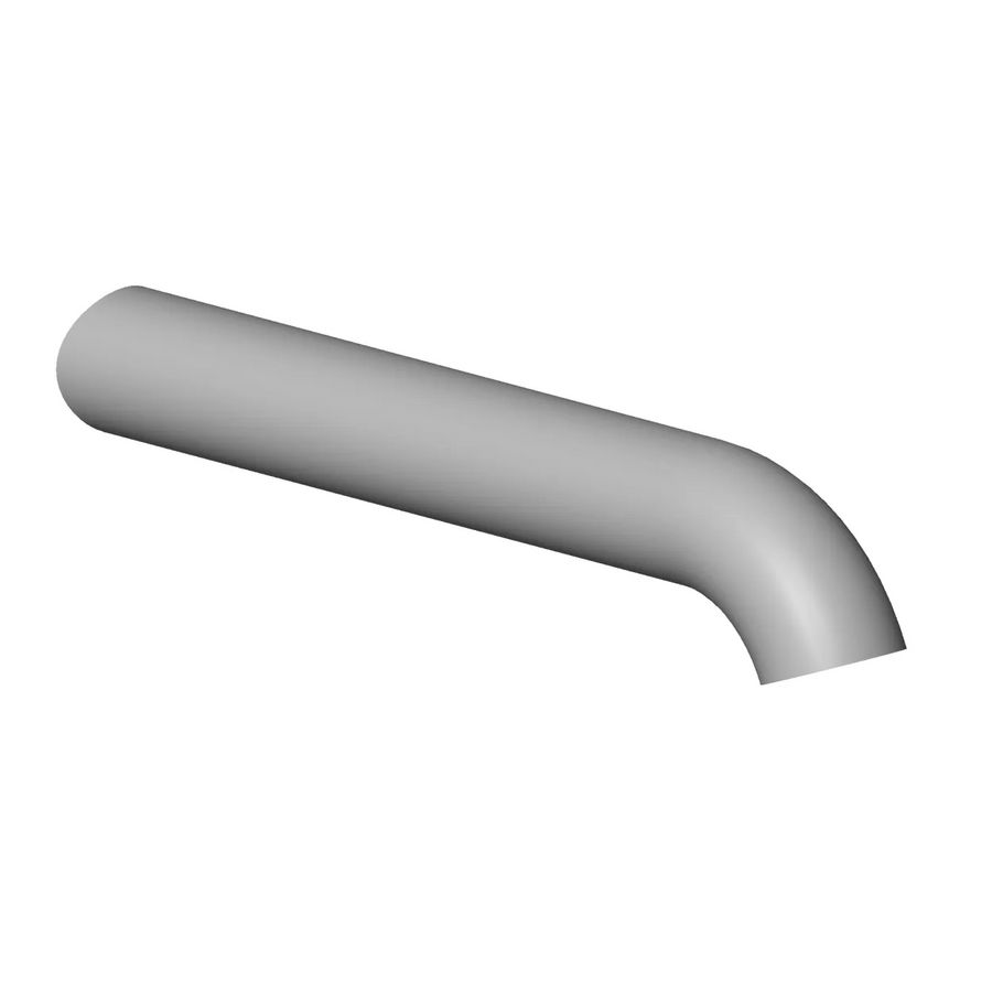 Uitloop 42x205x28mm chr