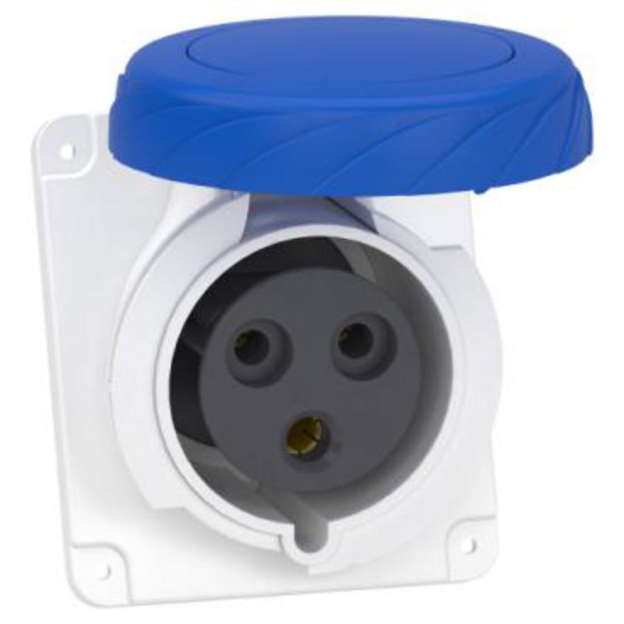 Inbouwcontactdoos Gehoekt 2P+A 32A 200-250V AC 6h PratiKa