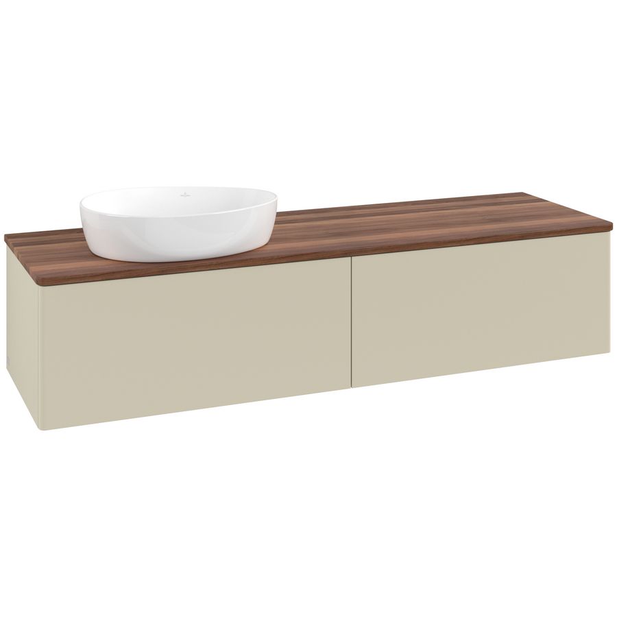 Wastafelonderkast Antao 1600x360x500mm S.Grey Matt Lacquer L37012HJ
