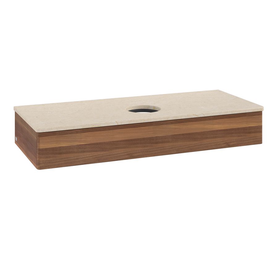 Wastafelonderkast Antao 1200x190x500mm Warm Walnut K10013HM