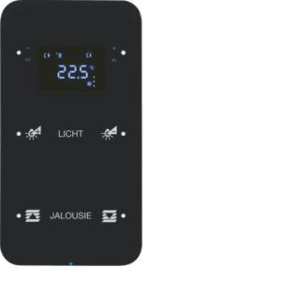 Tastsensor KNX-touch therm. geconfig. 2-v berker R.1 zwart