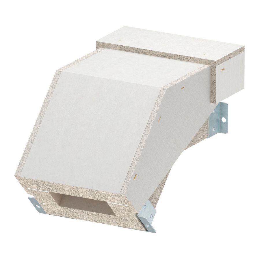 Valbocht voor BSKH09-K0511 50x110 glasvezel grijs