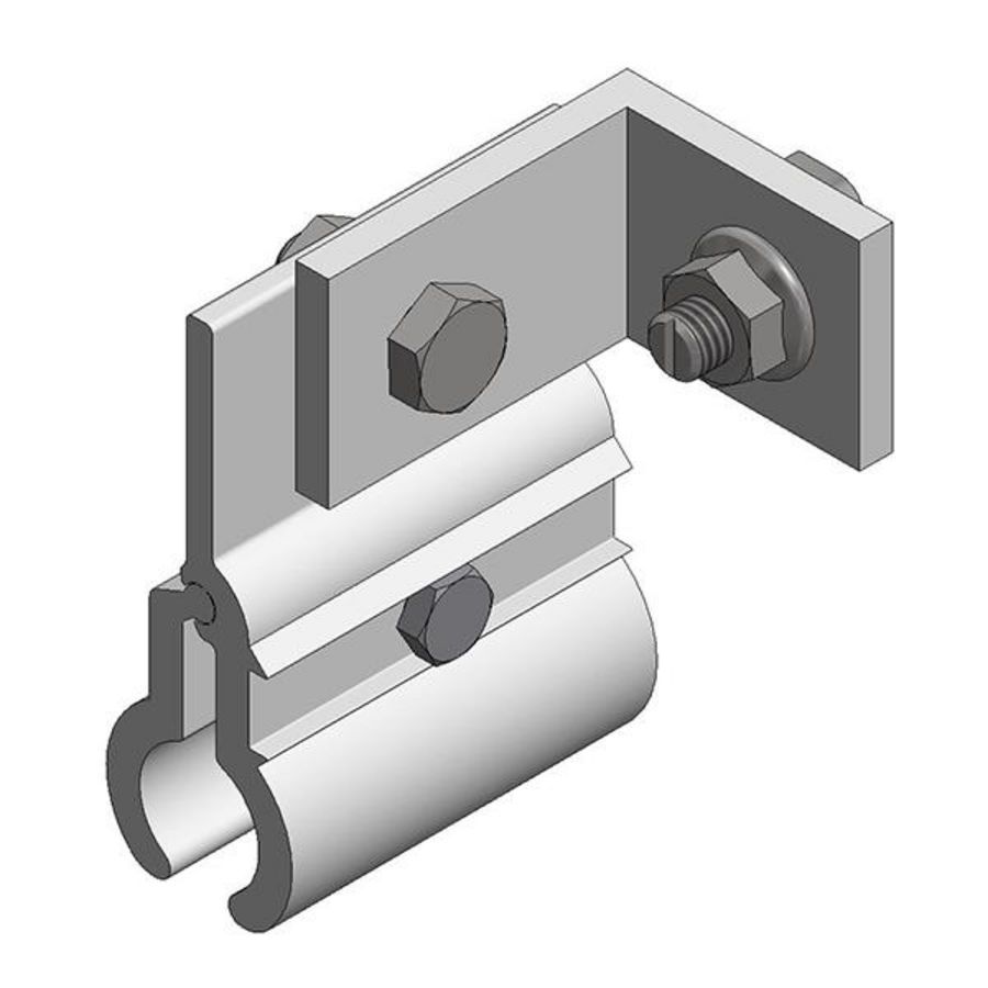 Klem Kalzip profiel horizontaal aluminium