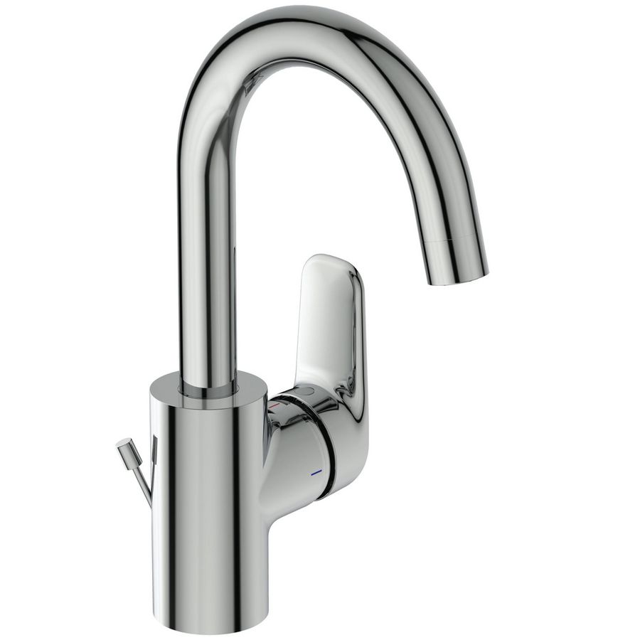 Nimbus Blue wastafelmengkraan bluestart chroom incl. waste hoge uitloop