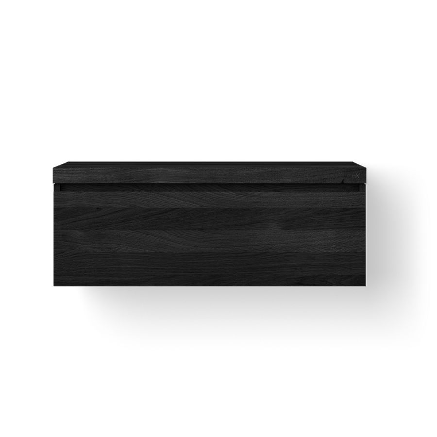 Badmeubel WOODEN BASIC DRAWER 1000mm 1x la eiken zwart