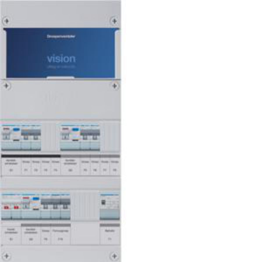Groepenkast 5-groepenverdeler HS 3xALS 30mA +F+T 1-fase