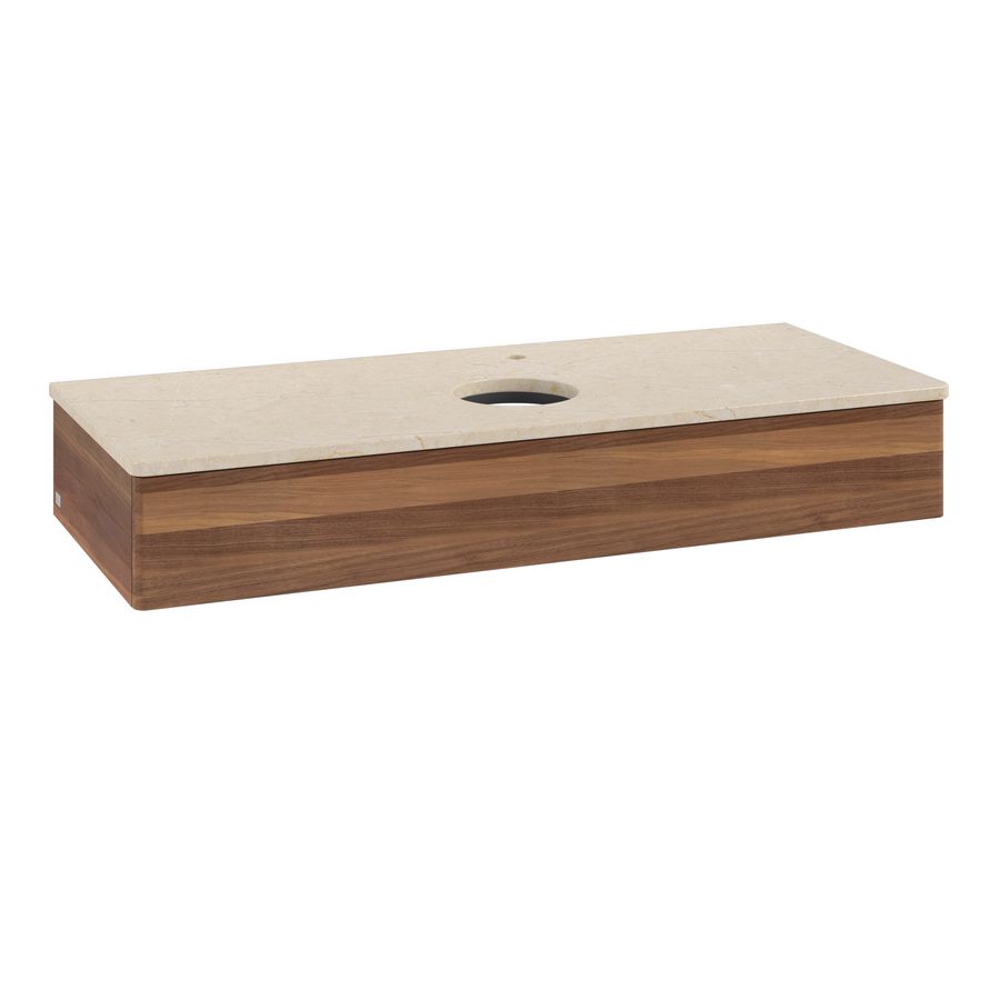 Wastafelonderkast Antao 1200x190x500mm Warm Walnut K10053HM