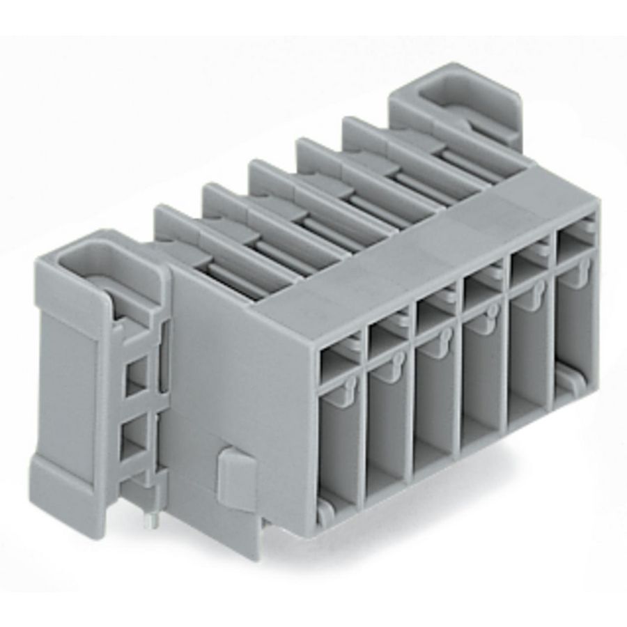 THT male steker Soldeerpen 1,0x1,0mm haaks grijs VVE=100